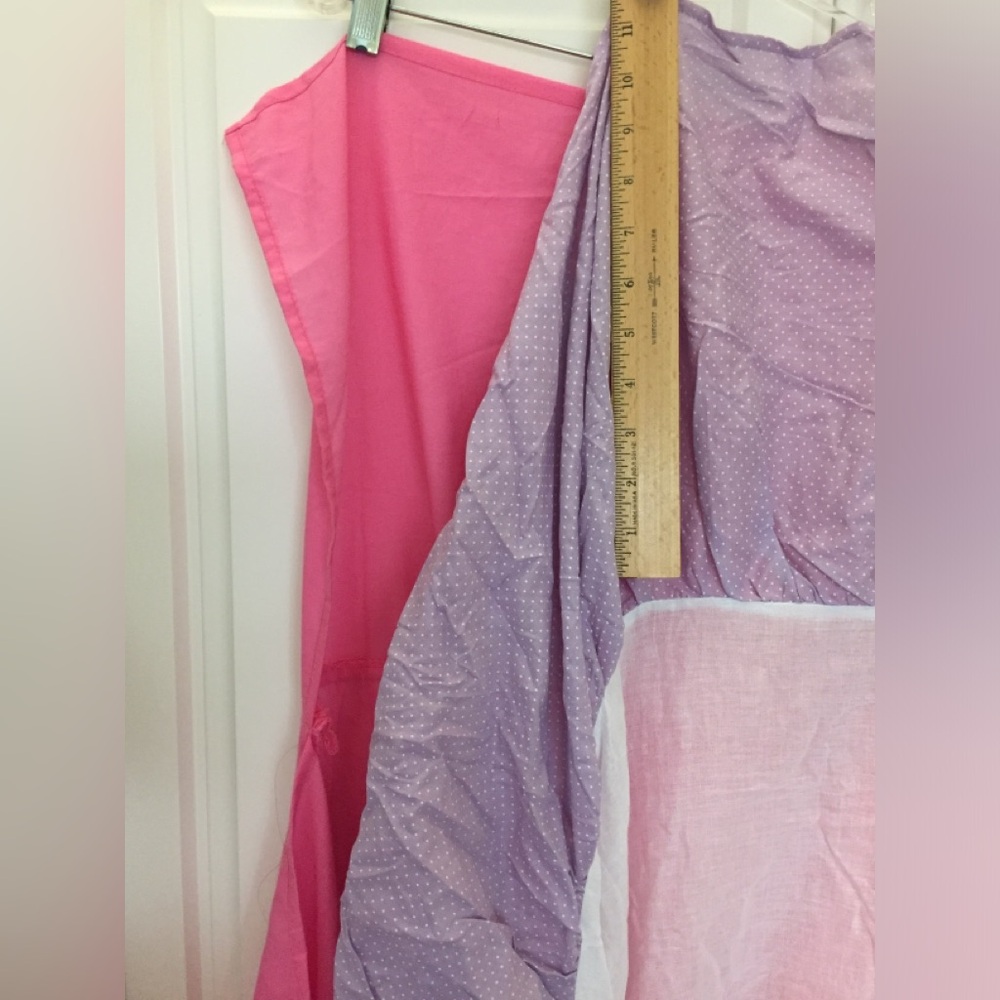 Bundle 1 pink & 1 purple bed skirt TWIN sham